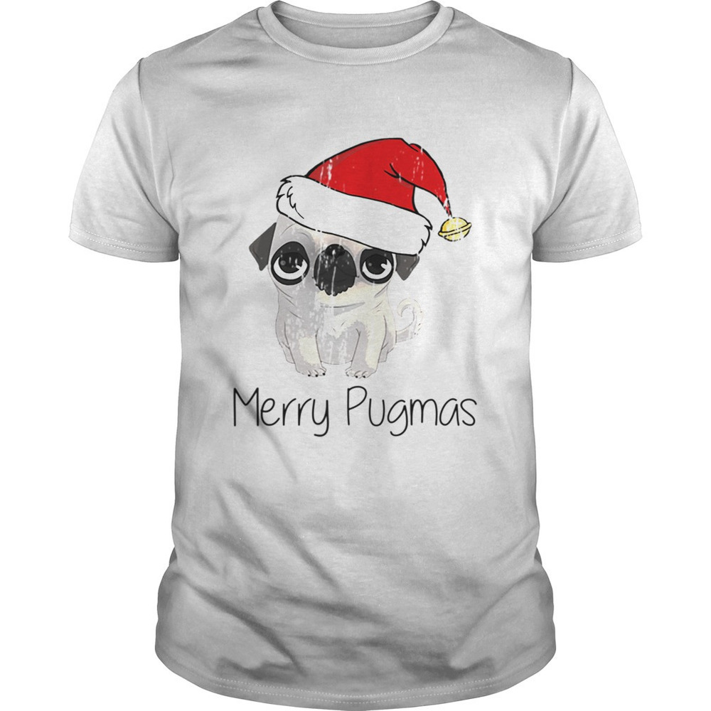 Merry Pugmas Pug Dog Christmas Time Pug Love Shirt